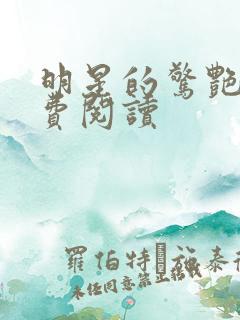 明星的惊艳史免费阅读