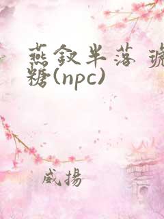 燕钗半落 琥珀糖(npc)