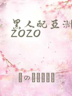 黑人配亚洲女人ZOZO