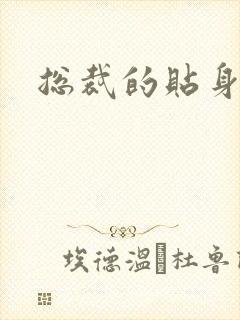 总裁的贴身冷秘