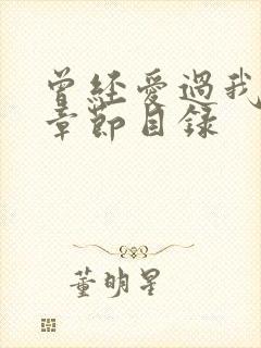 曾经爱过我刘念章节目录