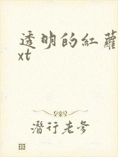 透明的红萝卜txt