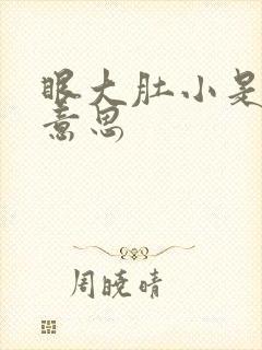 眼大肚小是什么意思