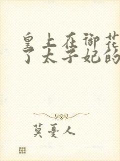 皇上在御花园c了太子妃的网剧