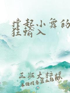 撑起小舞的腿疯狂输入