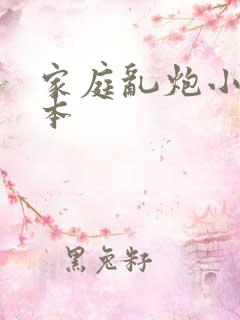 家庭乱炮小说全本