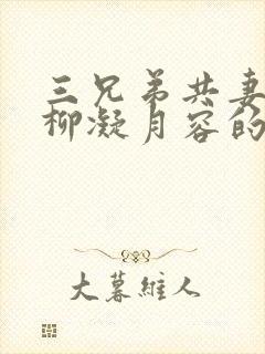 三兄弟共妻女主柳凝月容的小说