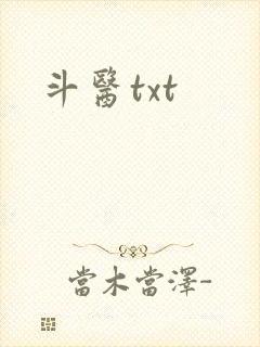 斗医txt