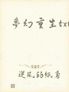 梦幻重生txt