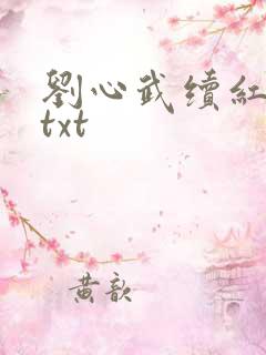 刘心武续红楼梦txt