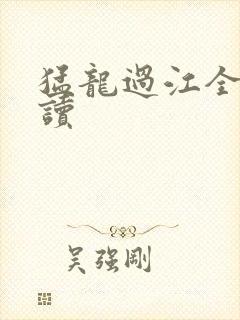 猛龙过江全文阅读