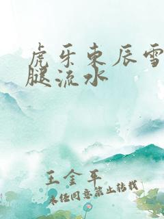 虎牙东辰雪见抖腿流水