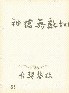 神枪无敌txt