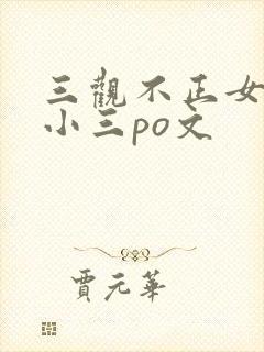三观不正女主是小三po文