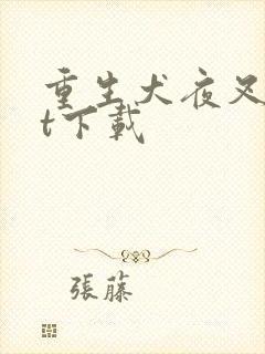 重生犬夜叉txt下载