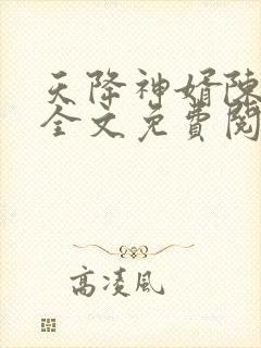 天降神婿陈黄皮全文免费阅读