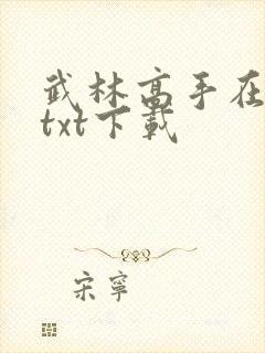 武林高手在校园txt下载