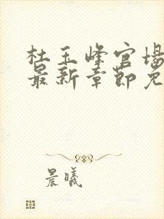 杜玉峰官场小说最新章节免费阅读