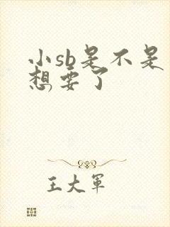 小sb是不是又想要了