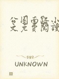 公园南路小说全文免费阅读