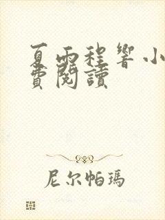 夏雨程响小说免费阅读