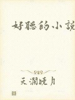 好听的小说书名