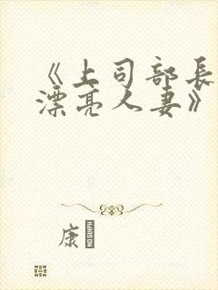 《上司部长出轨漂亮人妻》