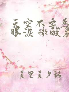 天空不要为我掉眼泪 微酸袅袅