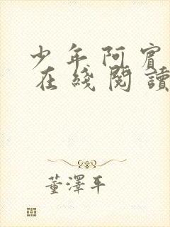 少 年 阿 宾 在 线 阅 读