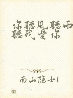 你听风听雨却不听我爱你