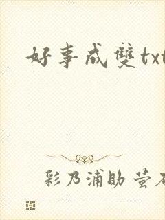 好事成双txt