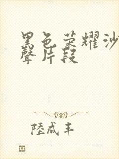 黑色荣耀沙发原声片段