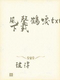 风声鹤唳txt下载