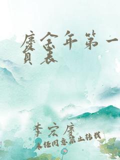 庆余年第一季演员表