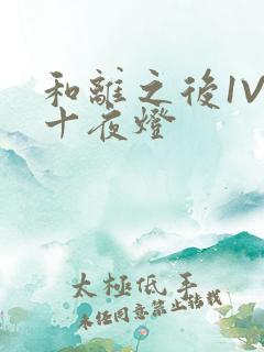 和离之后1V1十夜灯