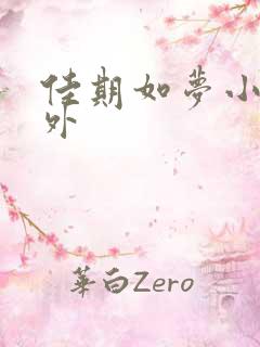 佳期如梦小说番外