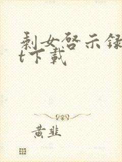 剩女启示录txt下载