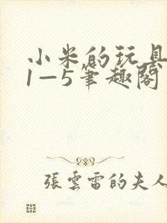 小米的玩具日记1—5笔趣阁