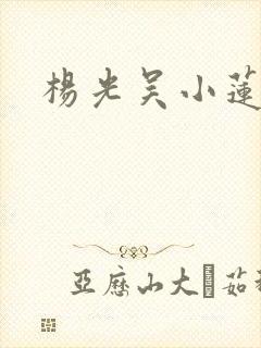 杨光吴小莲