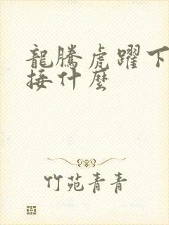 龙腾虎跃下一句接什么