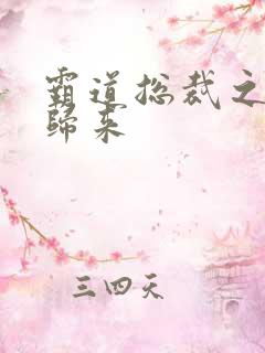 霸道总裁之出狱归来