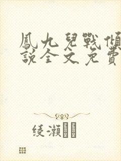 凤九儿战倾城小说全文免费阅读无弹窗