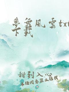 梦舞风云txt下载