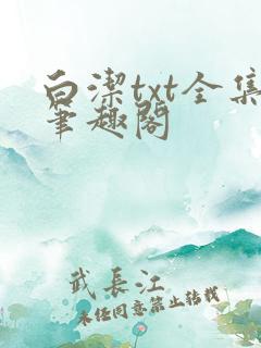 白洁txt全集笔趣阁
