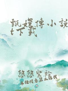 甄嬛传小说txt下载