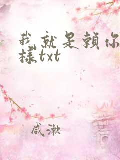 我就是赖你 怎样txt