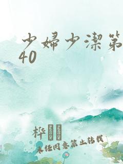 少妇少洁第1一40