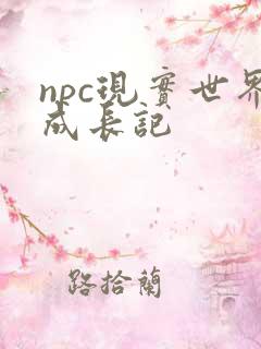npc现实世界成长记