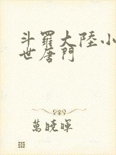 斗罗大陆小说绝世唐门