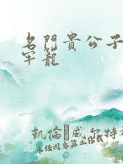 名门贵公子炙热牢笼